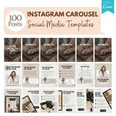 Instagram Carousel Templates - 100 Posts / 15 Carousels
